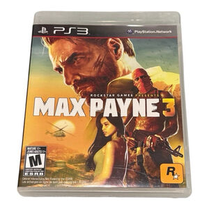 Max Payne 3 PlayStation 3 PS3 Video Game Rockstar Games M Rated NTSC Shooter